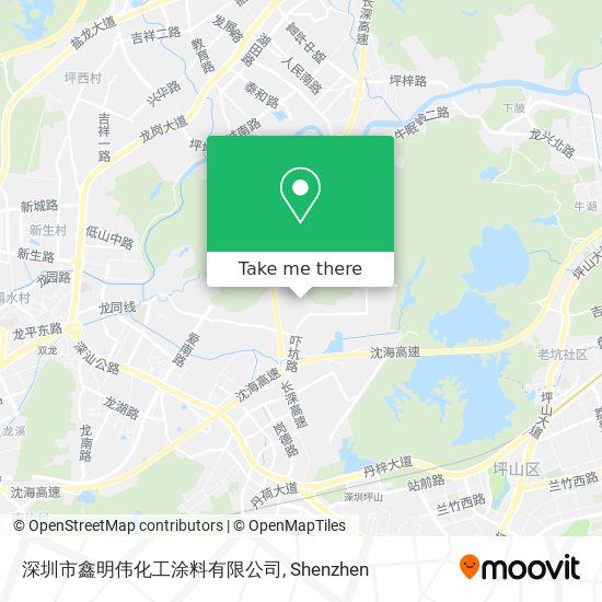 深圳市鑫明伟化工涂料有限公司 map