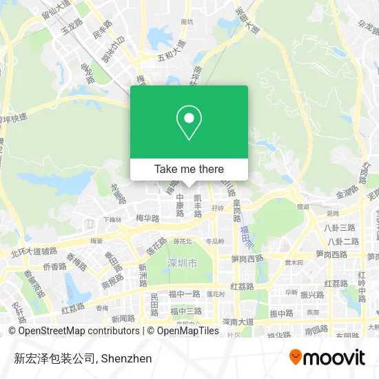 新宏泽包装公司 map