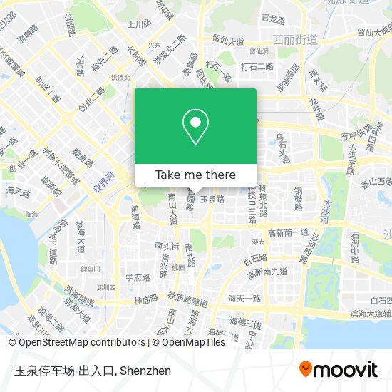 玉泉停车场-出入口 map