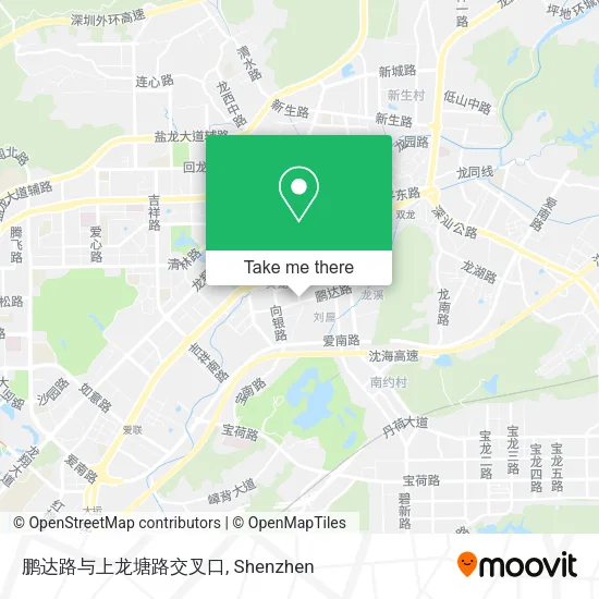 鹏达路与上龙塘路交叉口 map