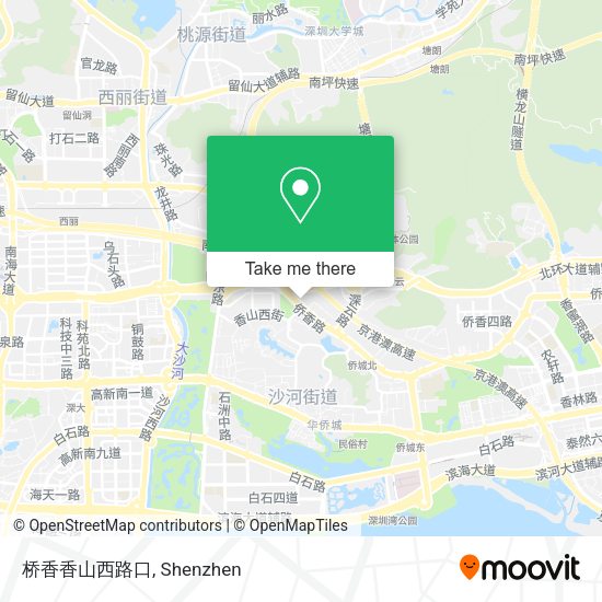 桥香香山西路口 map
