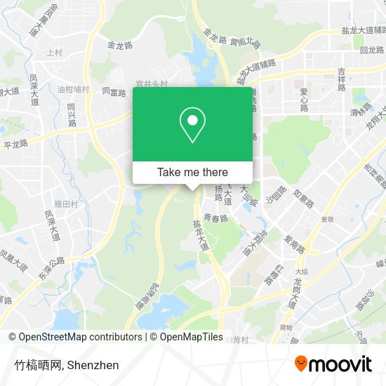 竹槁晒网 map