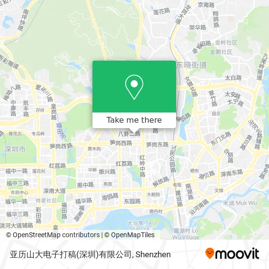 亚历山大电子打稿(深圳)有限公司 map