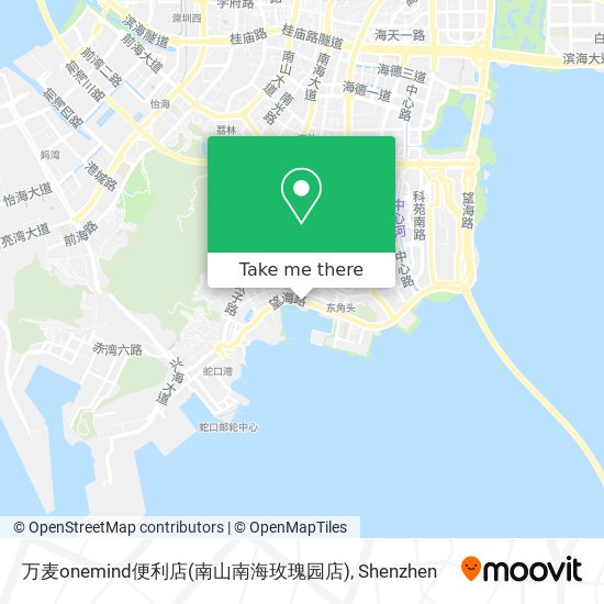 万麦onemind便利店(南山南海玫瑰园店) map