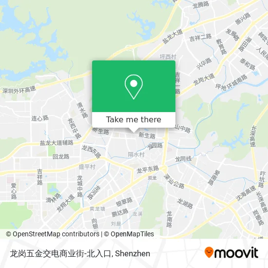 龙岗五金交电商业街-北入口 map