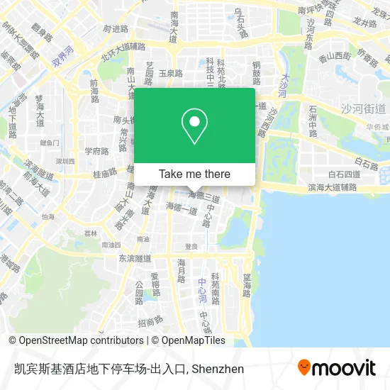 凯宾斯基酒店地下停车场-出入口 map