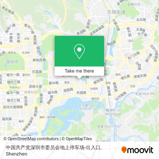中国共产党深圳市委员会地上停车场-出入口 map