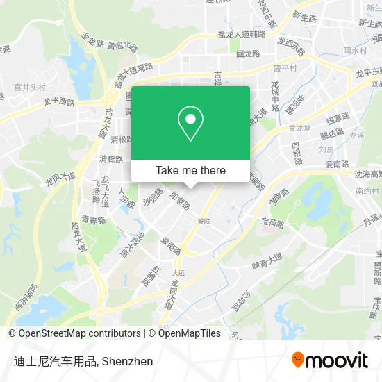 迪士尼汽车用品 map