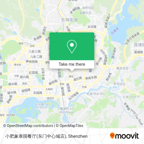 小肥象泰国餐厅(东门中心城店) map