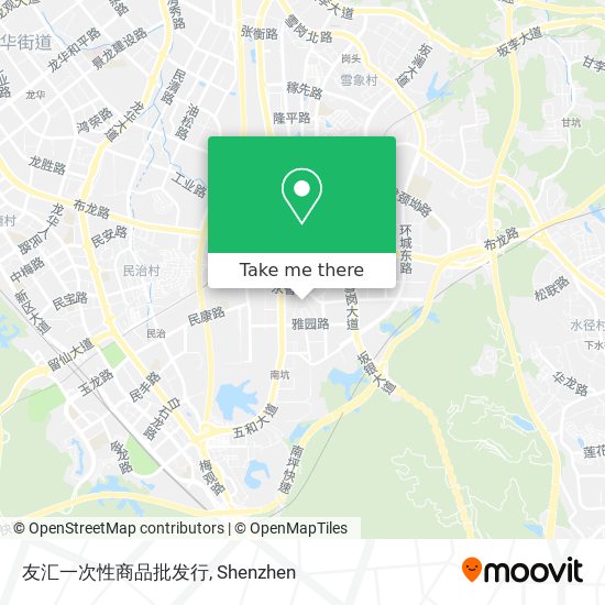 友汇一次性商品批发行 map