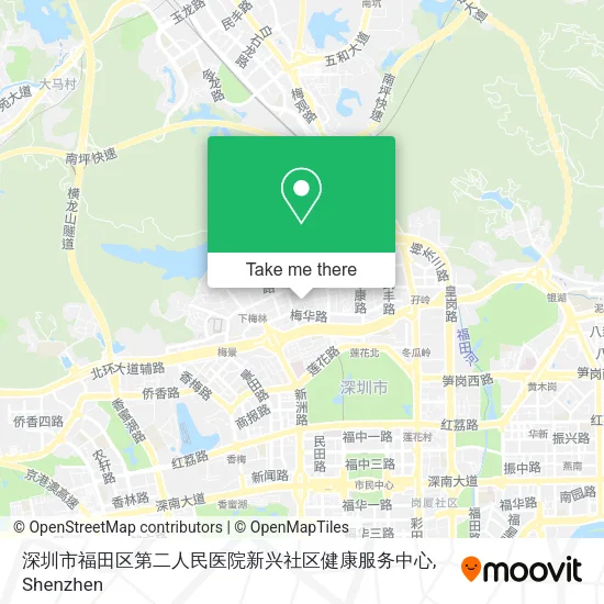 深圳市福田区第二人民医院新兴社区健康服务中心 map