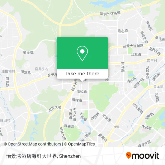 怡景湾酒店海鲜大世界 map
