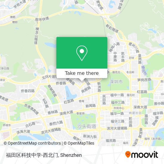 福田区科技中学-西北门 map