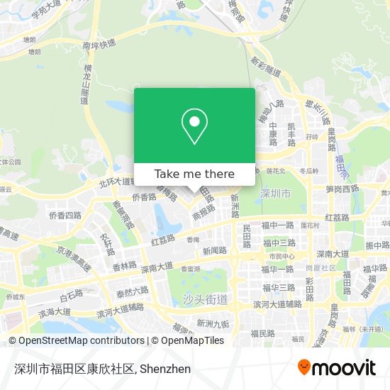 深圳市福田区康欣社区 map