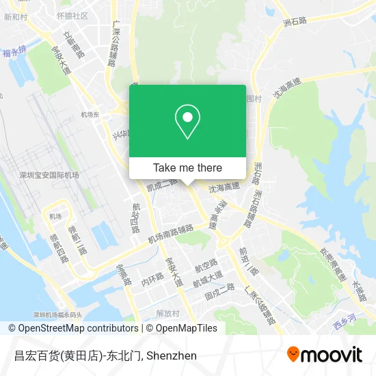 昌宏百货(黄田店)-东北门 map