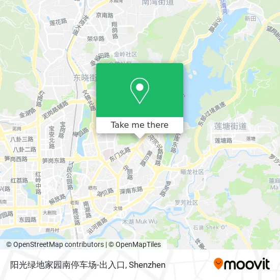 阳光绿地家园南停车场-出入口 map