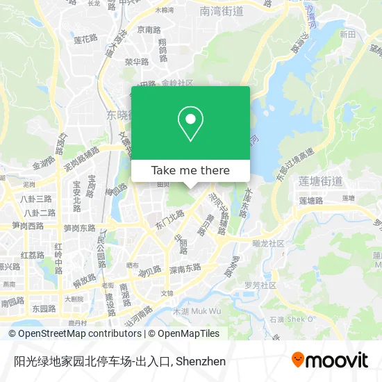 阳光绿地家园北停车场-出入口 map