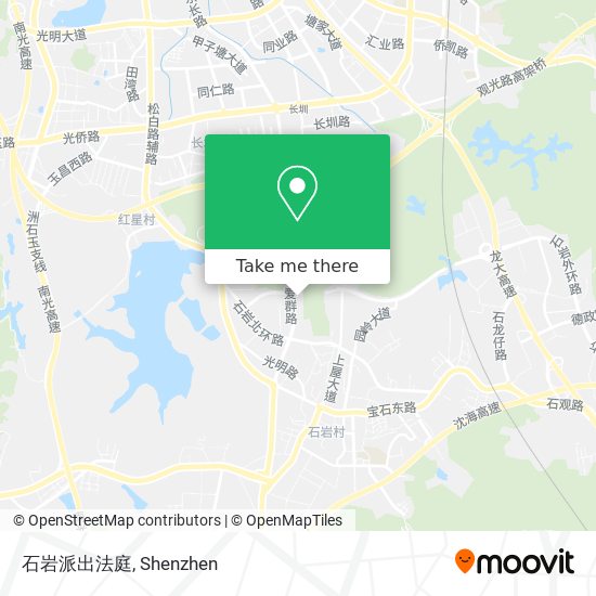 石岩派出法庭 map