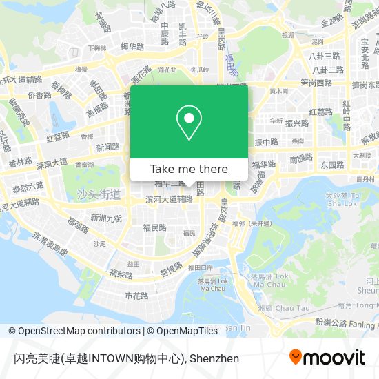 闪亮美睫(卓越INTOWN购物中心) map