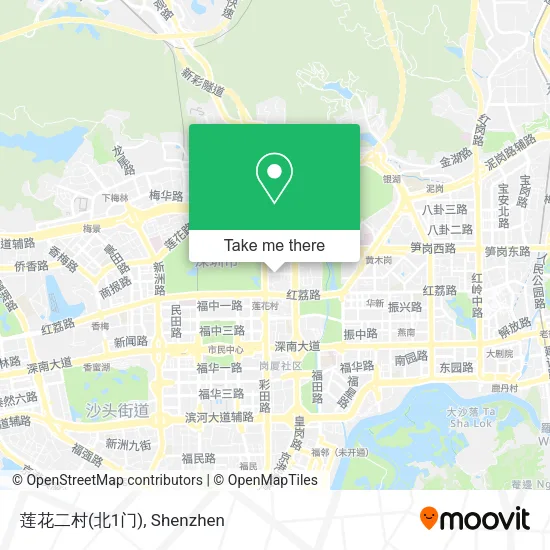 莲花二村(北1门) map