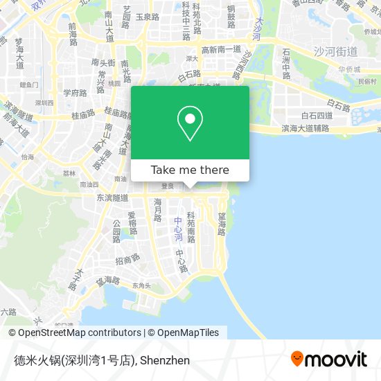 德米火锅(深圳湾1号店) map