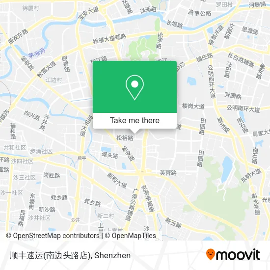 顺丰速运(南边头路店) map