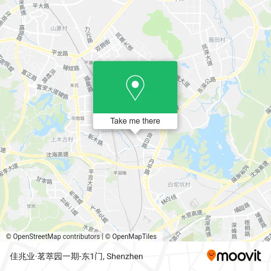 佳兆业·茗萃园一期-东1门 map