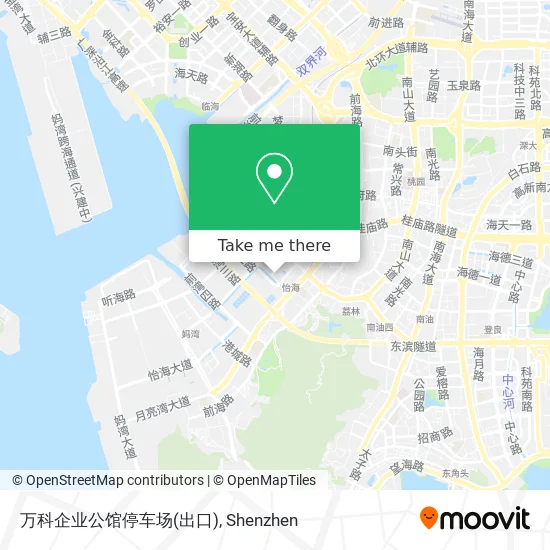 万科企业公馆停车场(出口) map