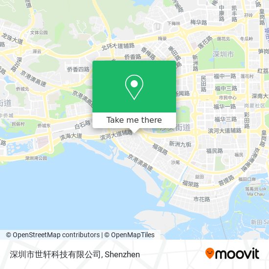 深圳市世轩科技有限公司 map