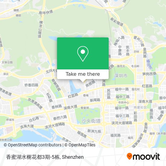 香蜜湖水榭花都3期-5栋 map