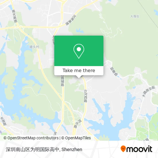 深圳南山区为明国际高中 map