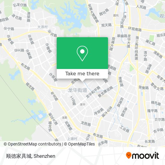 顺德家具城 map