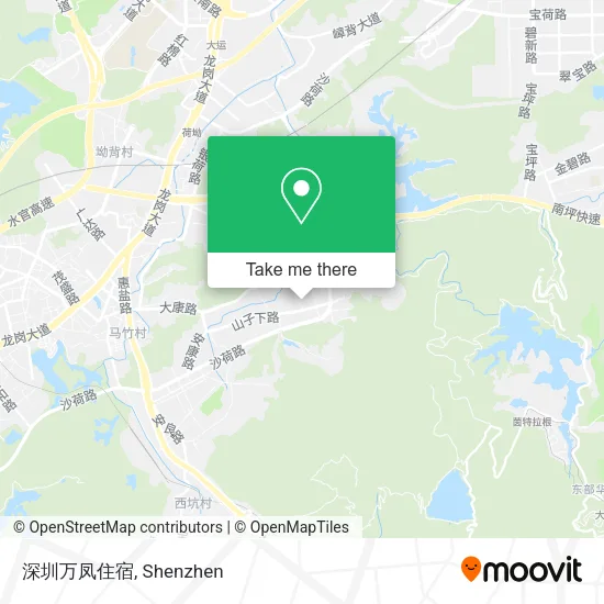 深圳万凤住宿 map