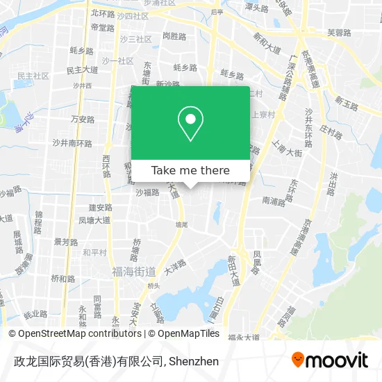 政龙国际贸易(香港)有限公司 map