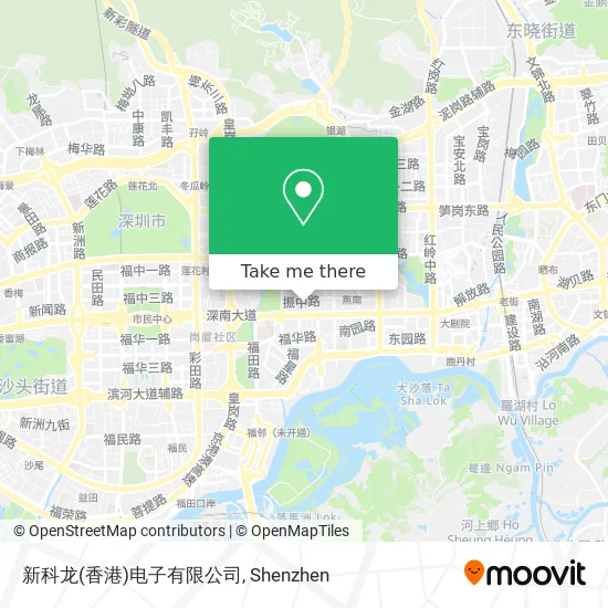 新科龙(香港)电子有限公司 map