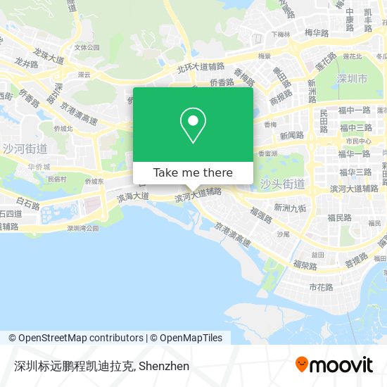 深圳标远鹏程凯迪拉克 map