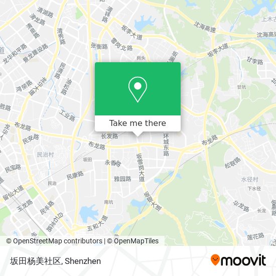 坂田杨美社区 map