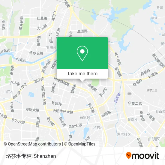 珞莎琳专柜 map