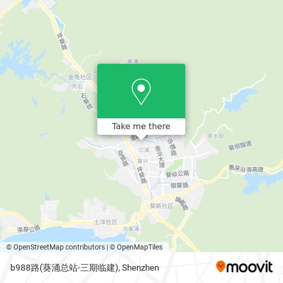 b988路(葵涌总站-三期临建) map