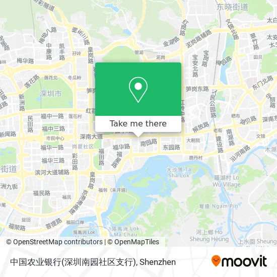 中国农业银行(深圳南园社区支行) map
