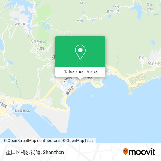 盐田区梅沙街道 map