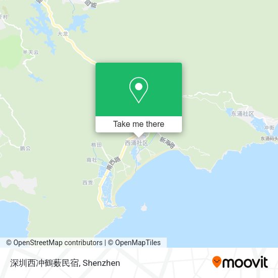 深圳西冲鶴薮民宿 map