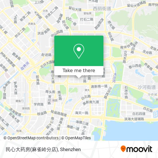 民心大药房(麻雀岭分店) map