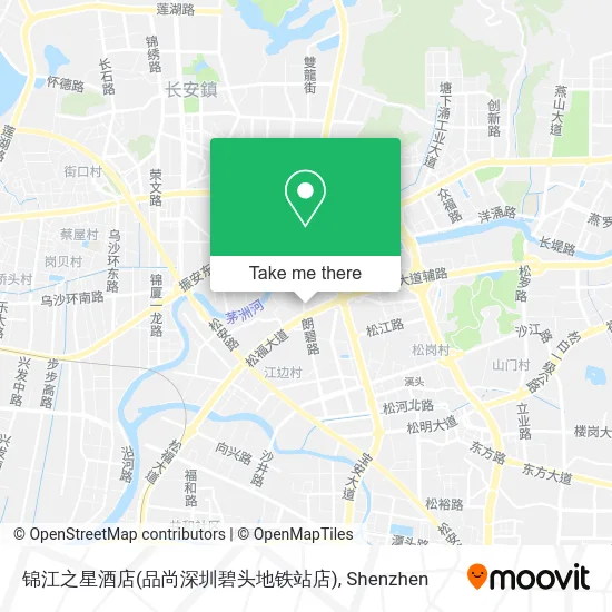锦江之星酒店(品尚深圳碧头地铁站店) map