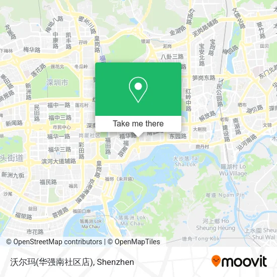 沃尔玛(华强南社区店) map