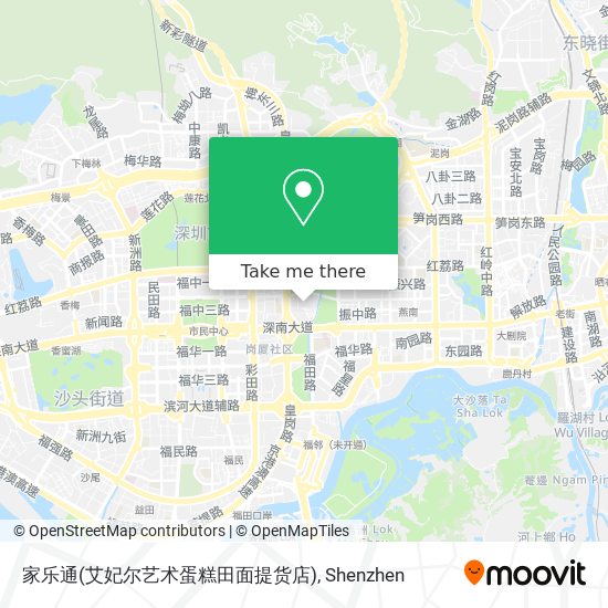 家乐通(艾妃尔艺术蛋糕田面提货店) map