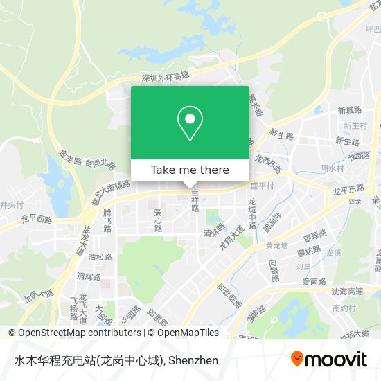 水木华程充电站(龙岗中心城) map