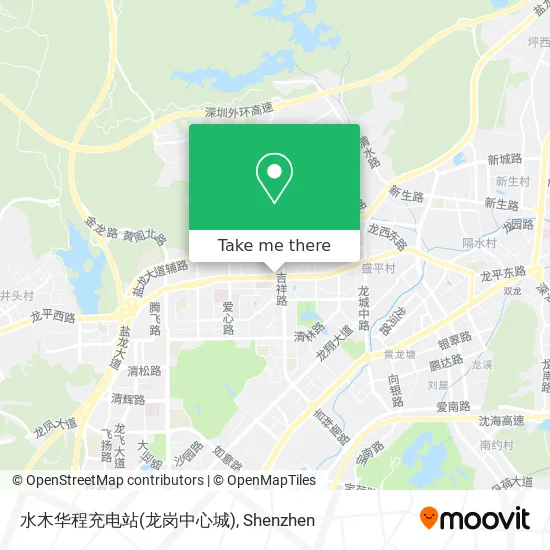 水木华程充电站(龙岗中心城) map