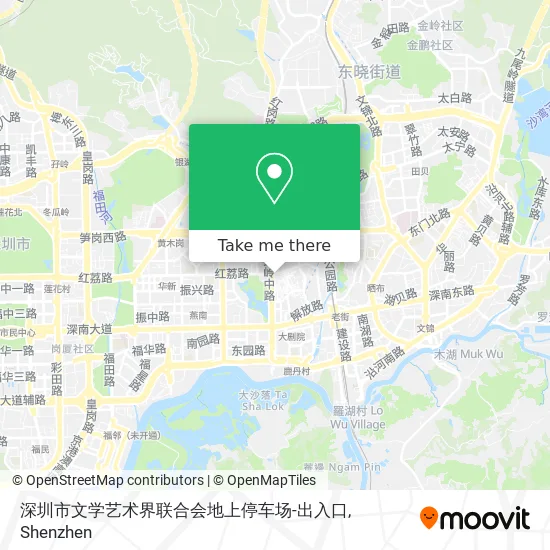 深圳市文学艺术界联合会地上停车场-出入口 map