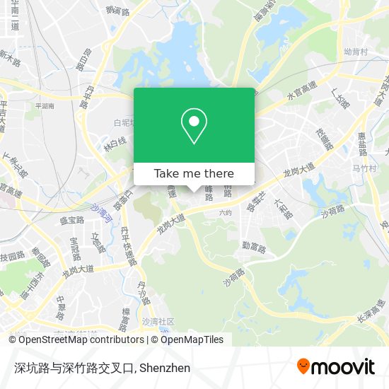深坑路与深竹路交叉口 map